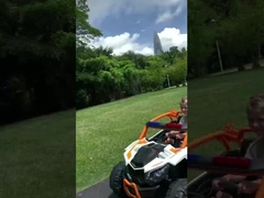 908 coche eléctrico para niños de dos asientos